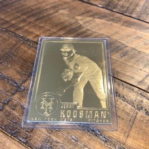 Jerry Koosman 1996 Danbury Mint Sealed 22 kt Gold Card # 21